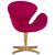 Кресло дизайнерское DOBRIN SWAN, бордо ткань AF5, золотое основание, Вариант: бордо ткань AF5, золотое основание | Интернет магазин мебели и декора LifeDekor