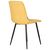 Набор 4 шт Стул обеденный DOBRIN CHILLY ROMBO, Горчичный Simple 15, основание черное, Вариант: Горчичный Simple 15, основание черное, изображение 5 | Интернет магазин мебели и декора LifeDekor