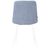 Набор 4 шт Стул обеденный DOBRIN CHILLY ROMBO, Серо-голубой Simple 26, основание белый, Вариант: Серо-голубой Simple 26, основание белый, изображение 6 | Интернет магазин мебели и декора LifeDekor