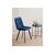 Стул на металлокаркасе Чилли синий / черный, изображение 3 | Интернет магазин мебели и декора LifeDekor