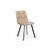 Стул на металлокаркасе Чилли бежевый / черный | Интернет магазин мебели и декора LifeDekor