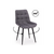 Стул на металлокаркасе Челси 360 К темно-серый (zd 995) / черный np | Интернет магазин мебели и декора LifeDekor