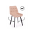 Стул на металлокаркасе Челси 360 П бежевый (zd 210) / черный np | Интернет магазин мебели и декора LifeDekor