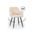Стул на металлокаркасе Эолин 360 бежевый (glory 03) / черный | Интернет магазин мебели и декора LifeDekor