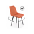 Стул на металлокаркасе Седа 360 терракотовый (zd 432) / черный np | Интернет магазин мебели и декора LifeDekor