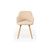 Стул деревянный Эолин 360 бежевый (glory 03) / светлое дерево, изображение 3 | Интернет магазин мебели и декора LifeDekor