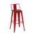 Стул барный TOLIX со спинкой красный глянцевый + темное дерево KD 4 шт., изображение 2 | Интернет магазин мебели и декора LifeDekor