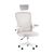 Кресло офисное TopChairs Core серый с подголовником пластик белый | Интернет магазин мебели и декора LifeDekor