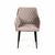 Стул с подлокотниками Robert, бархат пепельно-бежевый 25, изображение 2 | Интернет магазин мебели и декора LifeDekor