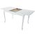 Стол «Кабриоль» 120x80 GLASS белый, эмаль белая, изображение 4 | Интернет магазин мебели и декора LifeDekor