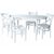 Обеденная группа (Стол Прага и 4 стула Соло Венский жесткий), эмаль белая | Интернет магазин мебели и декора LifeDekor