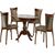 Обеденная группа (Стол Фабрицио-1 и 4 стула Тулон м/с), орех темный | Интернет магазин мебели и декора LifeDekor