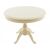 Стол «Фабрицио 1» GLASS (D 1000), слоновая кость | Интернет магазин мебели и декора LifeDekor