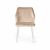 Стул Berg, бархат светло-бежевый 2 / белый конус, изображение 2 | Интернет магазин мебели и декора LifeDekor