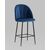 Стул полубарный Логан SN велюр синий, изображение 2 | Интернет магазин мебели и декора LifeDekor