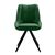 Стул DikLine 504 поворотный BL10 зеленый, ножки черные, изображение 4 | Интернет магазин мебели и декора LifeDekor