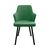 Стул DikLine 235 поворотный, NS Pine зеленый, ножки черные, изображение 4 | Интернет магазин мебели и декора LifeDekor