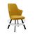 Стул DikLine 235 поворотный, NS Gold горчица, ножки черные | Интернет магазин мебели и декора LifeDekor