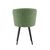 Стул DikLine 348 поворотный P10/L08 зеленый, ножки черные, изображение 4 | Интернет магазин мебели и декора LifeDekor