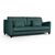 Стокгольм диван-кровать прямой велюр зеленый, изображение 2 | Интернет магазин мебели и декора LifeDekor
