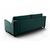 Стокгольм диван-кровать прямой велюр зеленый, изображение 4 | Интернет магазин мебели и декора LifeDekor
