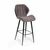 Стул Ральф барный, бархат антрацит 14 | Интернет магазин мебели и декора LifeDekor