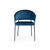Стул на металлокаркасе Лео синий (H-58) / черный, изображение 2 | Интернет магазин мебели и декора LifeDekor