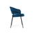 Стул на металлокаркасе Лео синий (H-58) / черный, изображение 3 | Интернет магазин мебели и декора LifeDekor