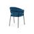 Стул на металлокаркасе Лео синий (H-58) / черный, изображение 4 | Интернет магазин мебели и декора LifeDekor