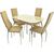 Обеденная группа (Стол Ривьера СВ и 4 стула Асти), бежевый | Интернет магазин мебели и декора LifeDekor