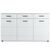 Комод «Йорк» 3д3ящ, Белый/белый глянец | Интернет магазин мебели и декора LifeDekor