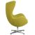 Кресло дизайнерское DOBRIN EGG, светло-зеленая ткань AF3, Вариант: светло-зеленая ткань AF3, изображение 3 | Интернет магазин мебели и декора LifeDekor