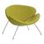 Кресло дизайнерское DOBRIN EMILY, светло-зеленая ткань AF3, хромированная сталь, Вариант: светло-зеленая ткань AF3, хромированная сталь | Интернет магазин мебели и декора LifeDekor