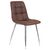 Стул обеденный DOBRIN ALEX, хром ножки, коричневая микрофибра (PK-03), Вариант: хром ножки, коричневая микрофибра (PK-03), изображение 2 | Интернет магазин мебели и декора LifeDekor