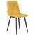 Стул обеденный DOBRIN CHILLY ROMBO, Горчичный Simple 15, основание черное, Вариант: Горчичный Simple 15, основание черное | Интернет магазин мебели и декора LifeDekor