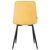 Стул обеденный DOBRIN CHILLY ROMBO, Горчичный Simple 15, основание черное, Вариант: Горчичный Simple 15, основание черное, изображение 5 | Интернет магазин мебели и декора LifeDekor