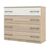 Комод «Аврора» 4ящ, Дуб сонома/Белый, изображение 2 | Интернет магазин мебели и декора LifeDekor