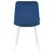 Стул обеденный DOBRIN ALEX, белые ножки, темно-синий велюр (V108-67), Вариант: белые ножки, темно-синий велюр (V108-67), изображение 5 | Интернет магазин мебели и декора LifeDekor