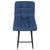 Набор 2 шт Стул барный DOBRIN NICOLE, черные матовые ножки, синяя ткань (UF860-14B), Вариант: черные матовые ножки, синяя ткань (UF860-14B), изображение 8 | Интернет магазин мебели и декора LifeDekor