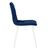 Набор 4 шт Стул обеденный DOBRIN CHILLY, Темно-синий Holland 60, основание белое, Вариант: Темно-синий Holland 60, основание белое, изображение 4 | Интернет магазин мебели и декора LifeDekor