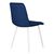 Набор 4 шт Стул обеденный DOBRIN CHILLY, Темно-синий Holland 60, основание белое, Вариант: Темно-синий Holland 60, основание белое, изображение 5 | Интернет магазин мебели и декора LifeDekor