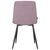Набор 4 шт Стул обеденный DOBRIN CHILLY ROMBO, Лавандовый Simple 48, основание черное, Вариант: Лавандовый Simple 48, основание черное, изображение 6 | Интернет магазин мебели и декора LifeDekor
