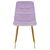 Стул обеденный DOBRIN ALEX, золотые ножки, фиолетовый велюр (V108-49), Вариант: золотые ножки, фиолетовый велюр (V108-49), изображение 6 | Интернет магазин мебели и декора LifeDekor