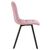 Стул обеденный DOBRIN ALEX SQUARE, черные матовые ножки, розовый велюр (V108-15), Вариант: черные матовые ножки, розовый велюр (V108-15), изображение 3 | Интернет магазин мебели и декора LifeDekor