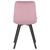 Стул обеденный DOBRIN ALEX SQUARE, черные матовые ножки, розовый велюр (V108-15), Вариант: черные матовые ножки, розовый велюр (V108-15), изображение 5 | Интернет магазин мебели и декора LifeDekor