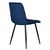 Набор 4 шт Стул обеденный DOBRIN CHILLY, Темно-синий Holland 60, основание черное, Вариант: Темно-синий Holland 60, основание черное, изображение 5 | Интернет магазин мебели и декора LifeDekor