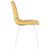 Стул обеденный DOBRIN CHILLY ROMBO, Горчичный Simple 15, основание белый, Вариант: Горчичный Simple 15, основание белый, изображение 3 | Интернет магазин мебели и декора LifeDekor