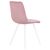 Стул обеденный DOBRIN ALEX SQUARE, белые ножки, розовый велюр (V108-15), Вариант: белые ножки, розовый велюр (V108-15), изображение 4 | Интернет магазин мебели и декора LifeDekor