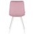 Стул обеденный DOBRIN ALEX SQUARE, белые ножки, розовый велюр (V108-15), Вариант: белые ножки, розовый велюр (V108-15), изображение 5 | Интернет магазин мебели и декора LifeDekor