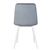 Набор 4 шт Стул обеденный DOBRIN CHILLY, Серо-голубой Holland 14, основание белое, Вариант: Серо-голубой Holland 14, основание белое, изображение 6 | Интернет магазин мебели и декора LifeDekor
